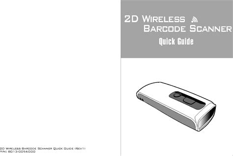 Wasp Barcode Technologies Wws250i 2d Wireless Barcode Scanner User