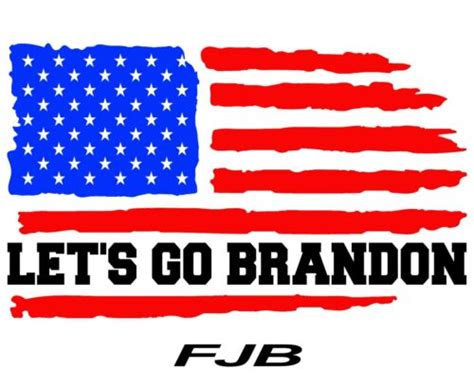 Lets Go Brandon Us Flag Fjb Political Red White And Blue Yard Sign W H