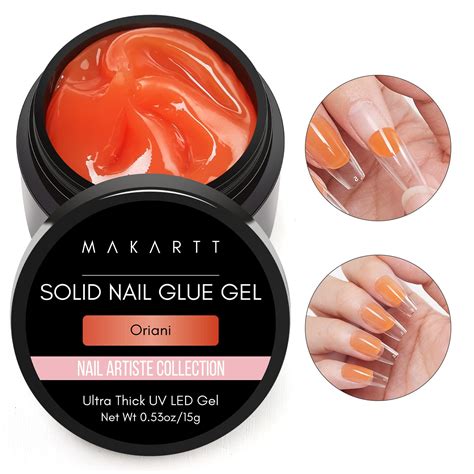 Amazon Makartt Solid Nail Gel Glue For Soft Gel Nail Tips Oriani