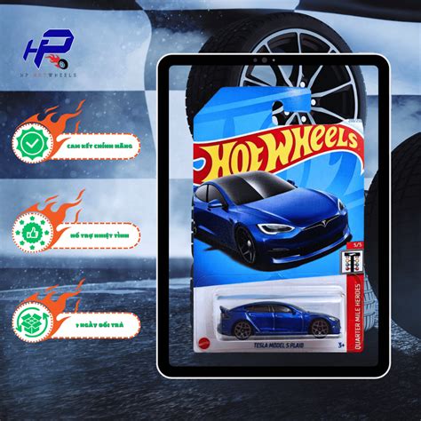 Xe M H Nh Hot Wheels Basic Tesla Model S Plaid Shopee Vi T Nam