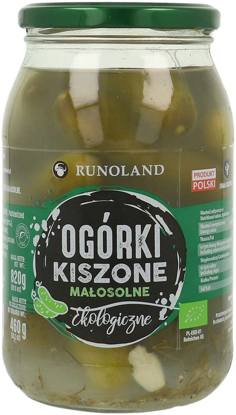 RUNOLAND ogórki kiszone Małosolne 460 g Drogeria Rossmann pl