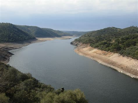 Rio Tajo En Monfrague Caceres Spain A 100 Km De Madrigal De La Vera