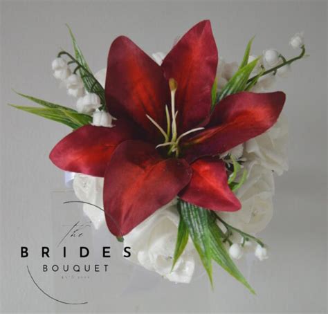 Any Colour Wedding Bouquets Tiger Lily Faux Rose Posy