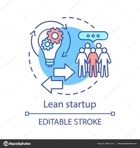 Lean startup concept icon Stock Vector by ©bsd_studio 266211416