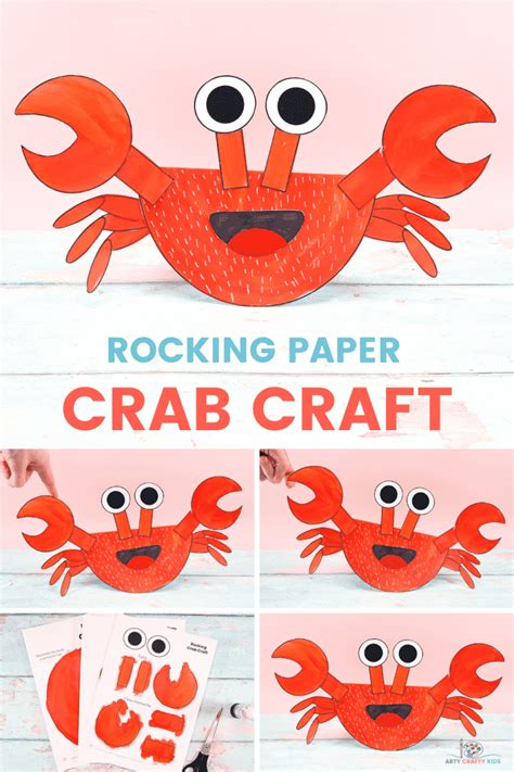 Rocking Paper Crab Craft Arty Crafty Kids