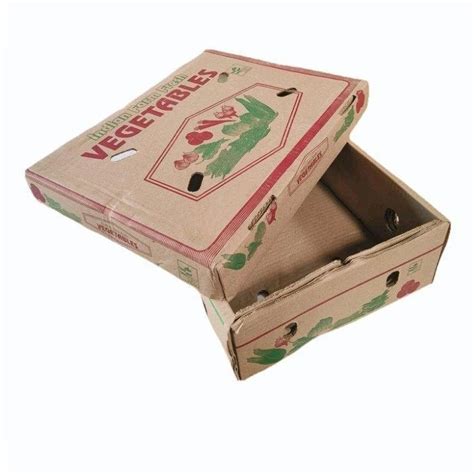 Single Wall Ply Vegetable Corrugated Packaging Box At Piece In