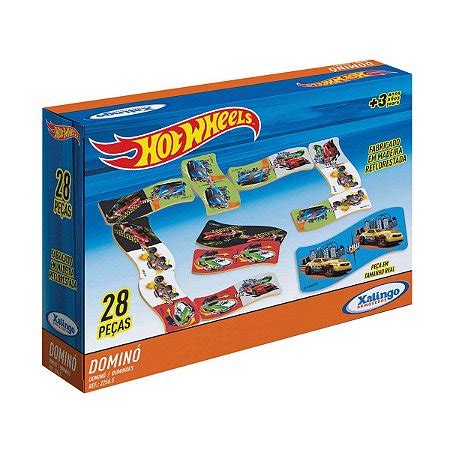 Domin Hot Wheels Xalingo Jogo De Tabuleiro Loja Zuza Brinquedos Ofertas Todos Os Dias