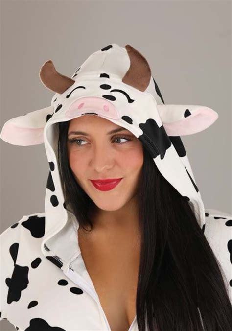 Plus Size Womens Cow Costume Romper