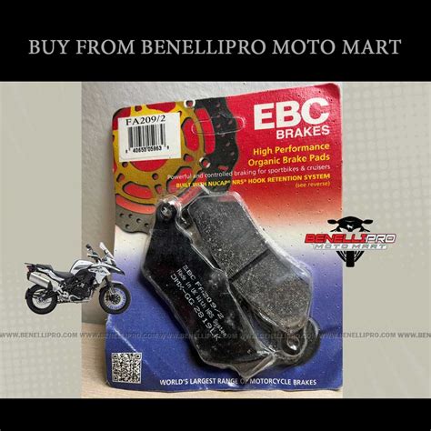 Organic Front Brake Pads For Benelli TRK 502X BenelliPro Moto Mart