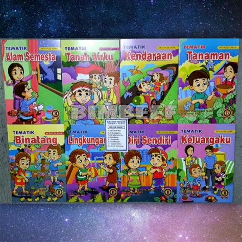 Jual Buku Tematik TK Paud RA Kurikulum 2013 Kelompok Shopee Indonesia