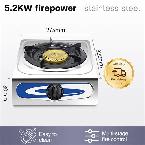 Three Burner Gas Stove Kw High Fire Desktop Natural Gas Stove