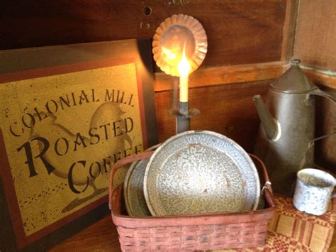 Coffee Related Items Paired Together With Red Swing Handled Basket