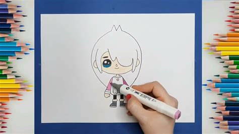 How To Draw Tocaboca Cute Girnarilhow To Draw Toca Life World