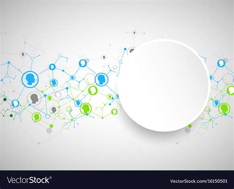 Social media background network concept Royalty Free Vector