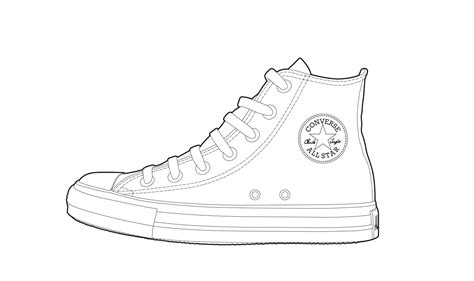 Converse Shoe Drawing at PaintingValley.com | Explore collection of Converse Shoe Drawing