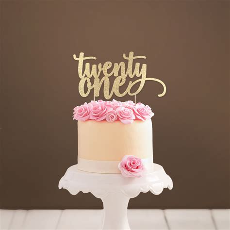 Twenty One Cake Topper 21 Cake Topper 21st Birthday - Etsy Ireland