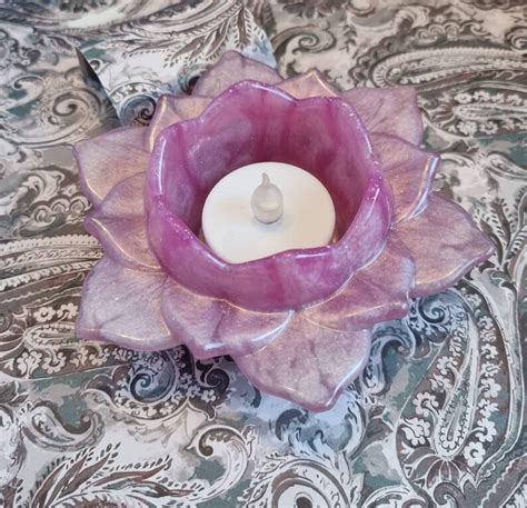 Lotus Flower Tealight Holders Etsy