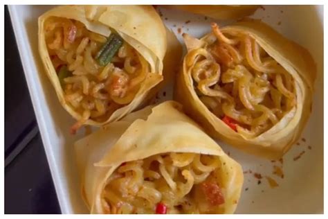 Resep Cemilan Enak Lumpia Yang Bahan Dasarnya Menggunakan Indomie Dan