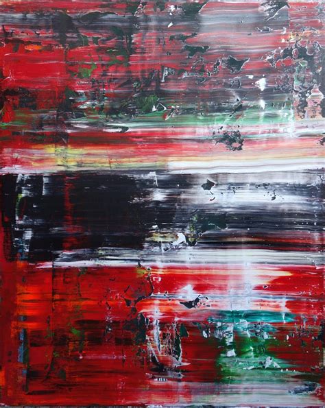 Ariane Brandt - MAKE IT HAPPEN ABSTRACT RED BLACK WHITE, Painting ...