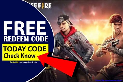 FF Redeem Code Today Free Fire Rewards Redemption Site