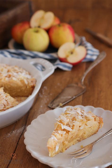 Saftiger Apfel Mandel Kuchen Kuchen Mit Marzipan Apfel Marzipan