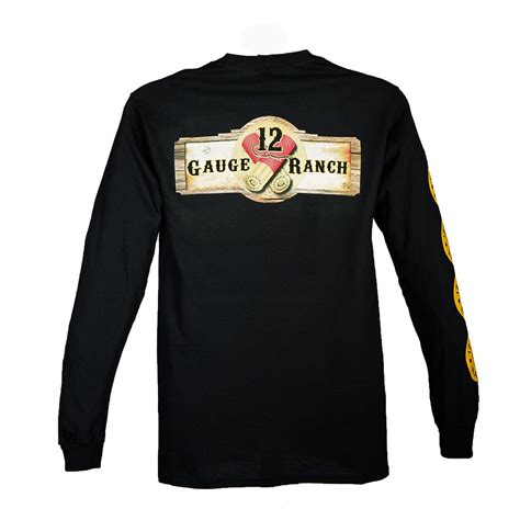 12 Gauge Ranch Mens Black Long Sleeve Shirt Lsgbk101 12 Gauge