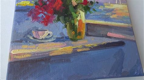 Картина маслом, букет: Мир цветов и моря Yarovoy Igor Oil painting: The ...