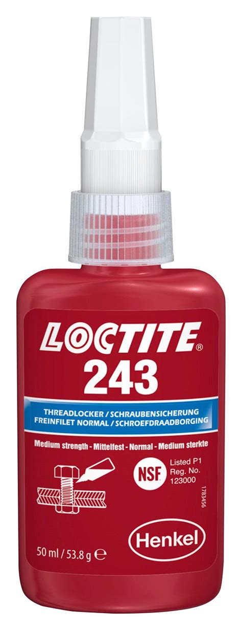 243 50ml Loctite Adhesive Threadlocking Medium Strength