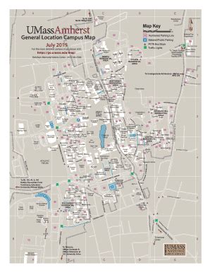 UMass University Campus Map