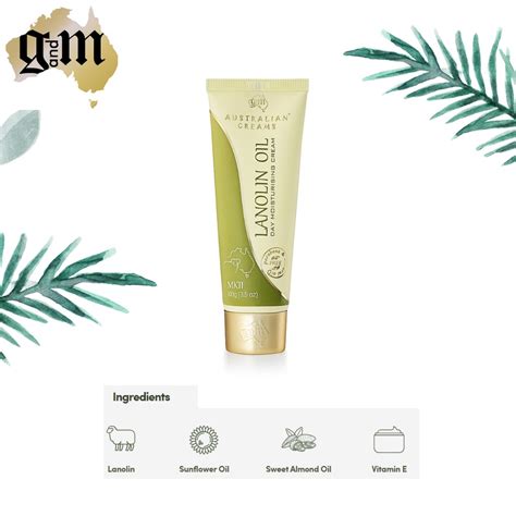 G M Mk Australian Lanolin Oil Day Moisturizing Cream With Vitamin E