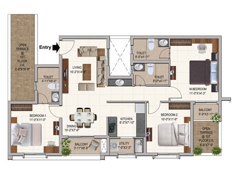 Tvs Emerald Udyana In Medavakkam Chennai Price Brochure Floor Plan