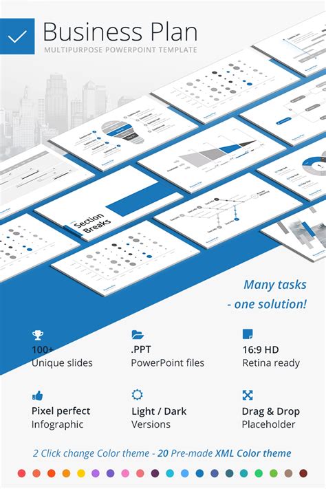 Business Plan Ppt Multipurpose Powerpoint Template Business Plan