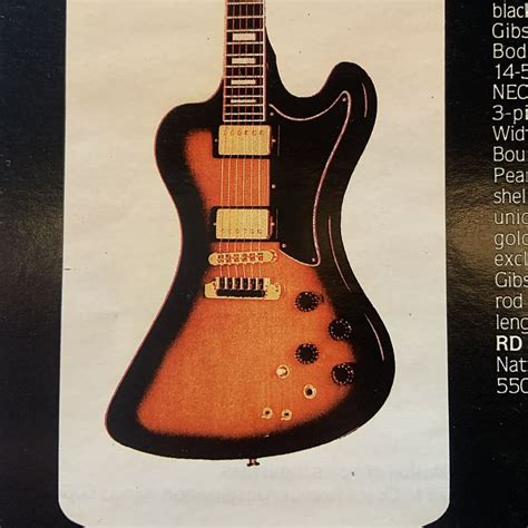 Gibson Rd Artist 1980 Dealer Sheet Reverb