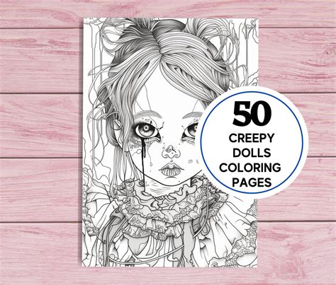 Kdp Interior Creepy Dolls Coloring Pages X Printable Pdf