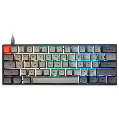 Teclado Gamer Yunzii Sk61 Rgb Alámbrico 61 Teclas Negro Bodega