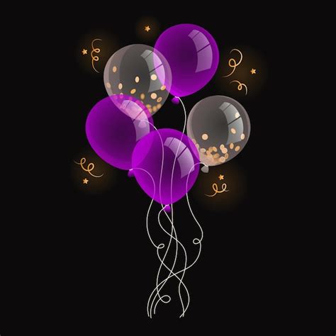 Premium Vector Illustration Of A Bunch Of Balloons Illustration Of Balloons Pink Crimson And