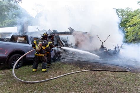 Marion Firefighter Wounded While Battling Ocala House Fire Ocala News