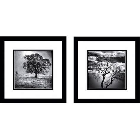 Black & White Lonely Tree Framed Art, Set of 2 - Walmart.com - Walmart.com