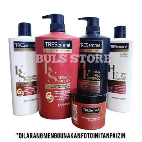 Jual Tresemme Shampoo Conditioner Keratin Smooth Hair Fall Control Hair