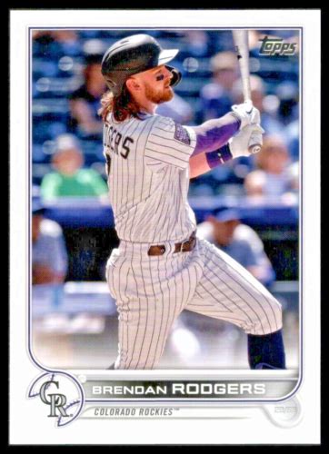 2022 TOPPS 232 BRENDAN RODGERS COLORADO ROCKIES EBay