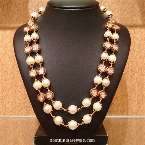 K Gold Pearl Mala From Naj South India Jewels