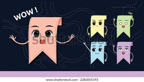 Set Cute Cartoon Bookmark Characters Stock Vector (Royalty Free) 2282055193 | Shutterstock