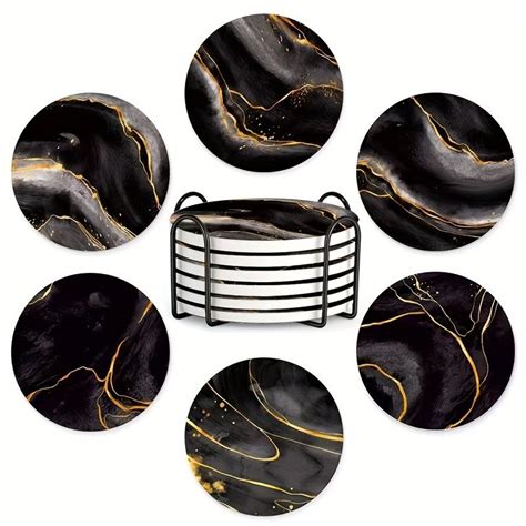 Black Gold Marble Pc Dinner Set Artofit