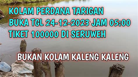 Kolam Perdana Tarigan Tgl 24 Des 2023 Di Seruweh YouTube