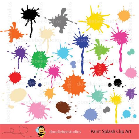 Paint Splash Clipart Paint Splashes Clip Art Paint Clipart Ink Blots