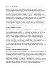 Case Study Mr Docx Case Study Mr M Effective And Efficient Patient