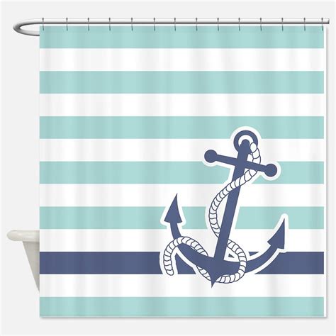 Navy And White Stripe Shower Curtains Navy And White Stripe Fabric