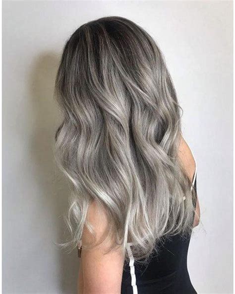 Luxury Smokey Silver Ash Blonde Ice Melted Balayage 100 Human Etsy