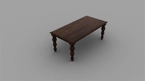 Old Table Free 3d Model Cgtrader