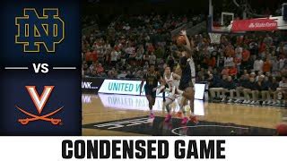 Notre Dame Vs Virginia Full Game Replay Acc Men S Basketball